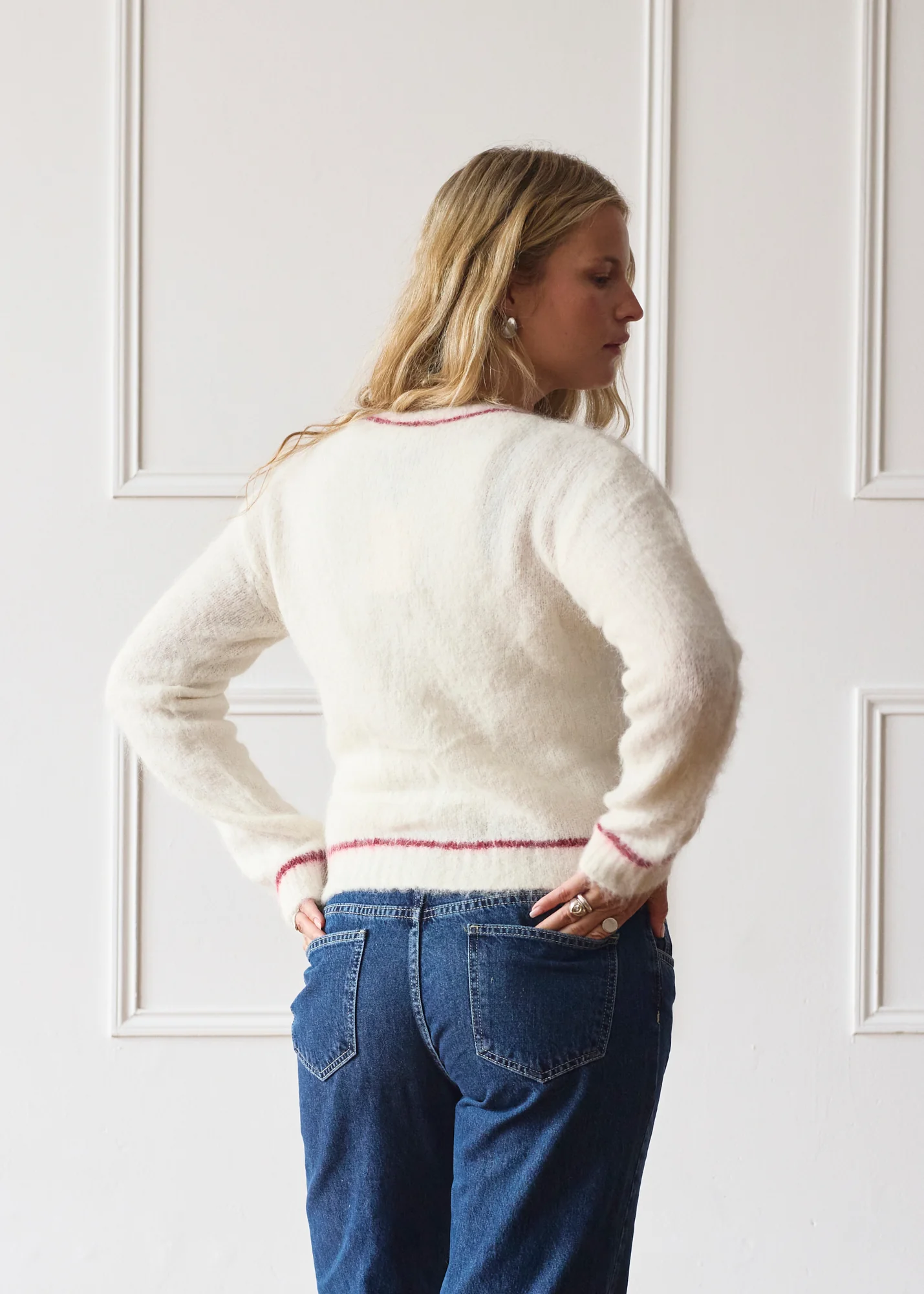 Dual Zip Jumper - Cream - Image 10