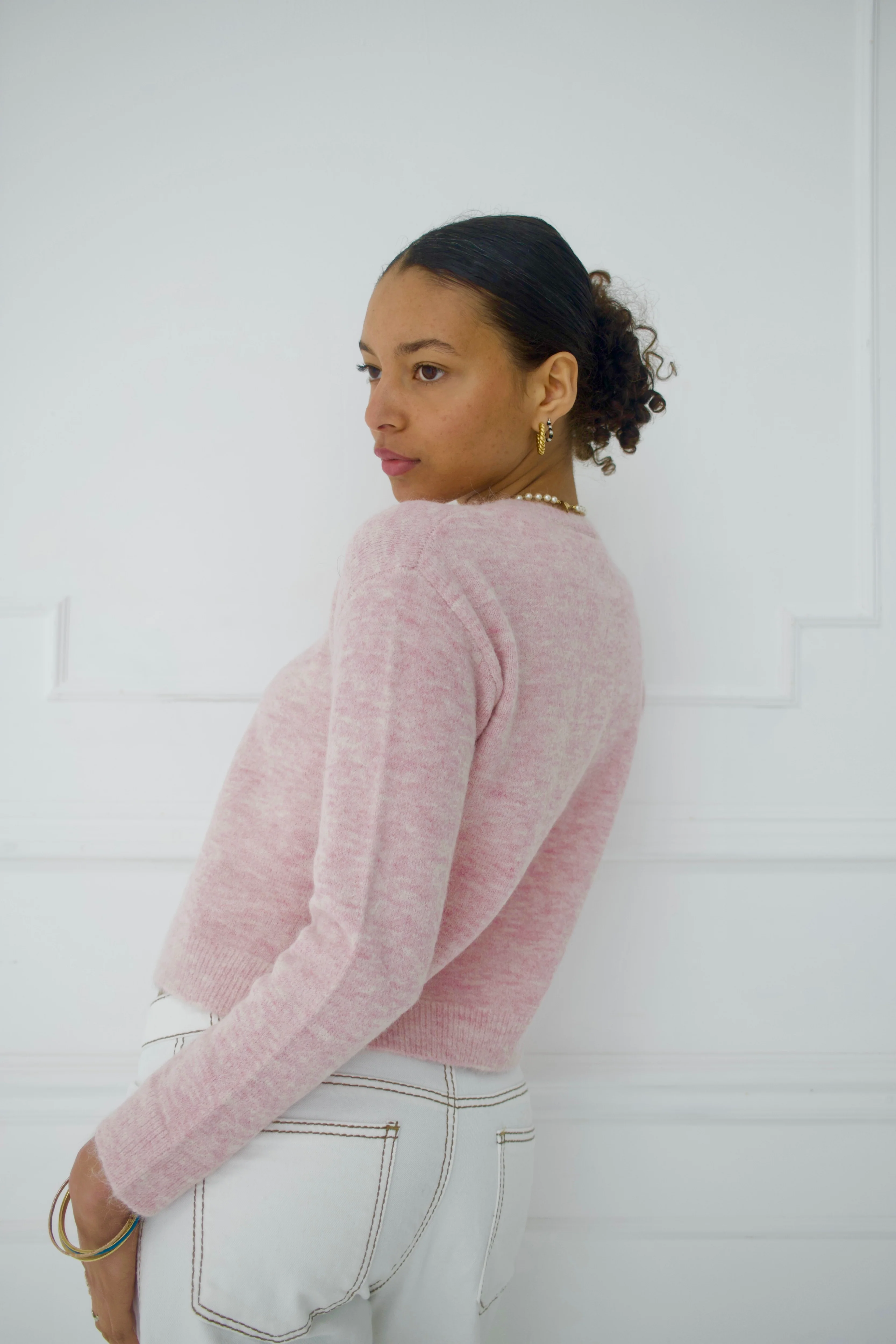 Elsa Cardigan - Baby Pink - Image 3