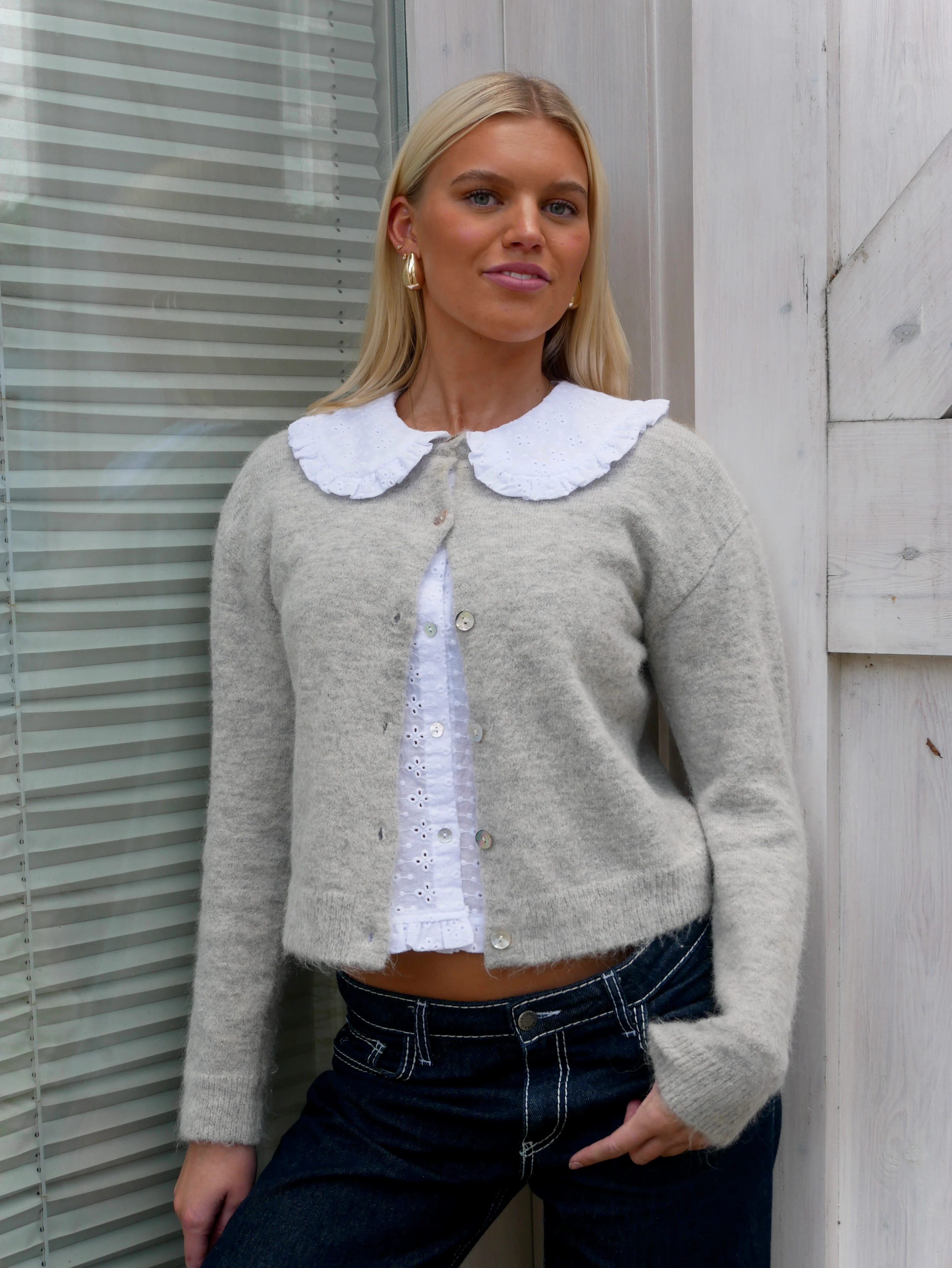 Elsa Cardigan - Light Grey - Image 5