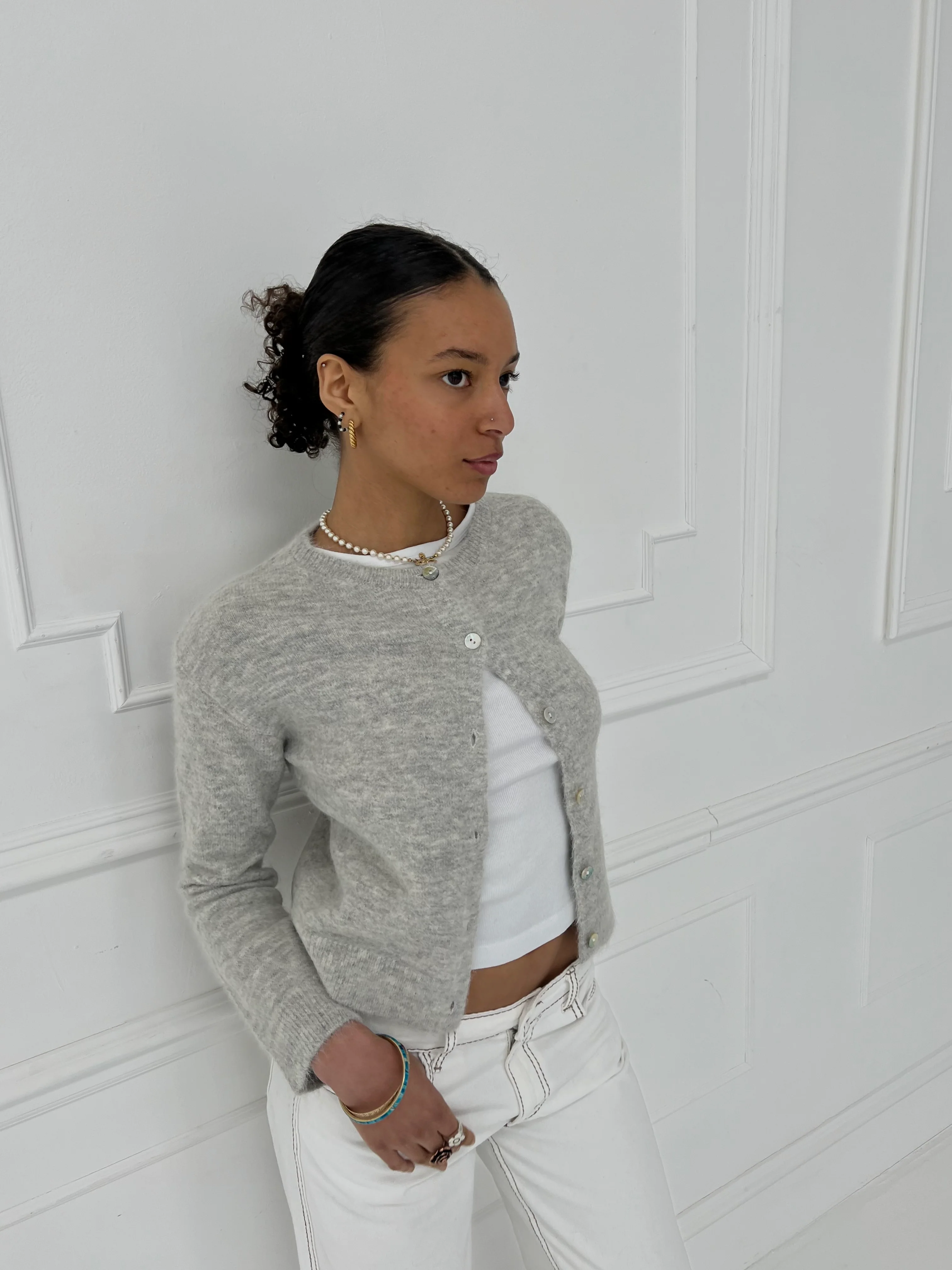 Elsa Cardigan - Light Grey - Image 6