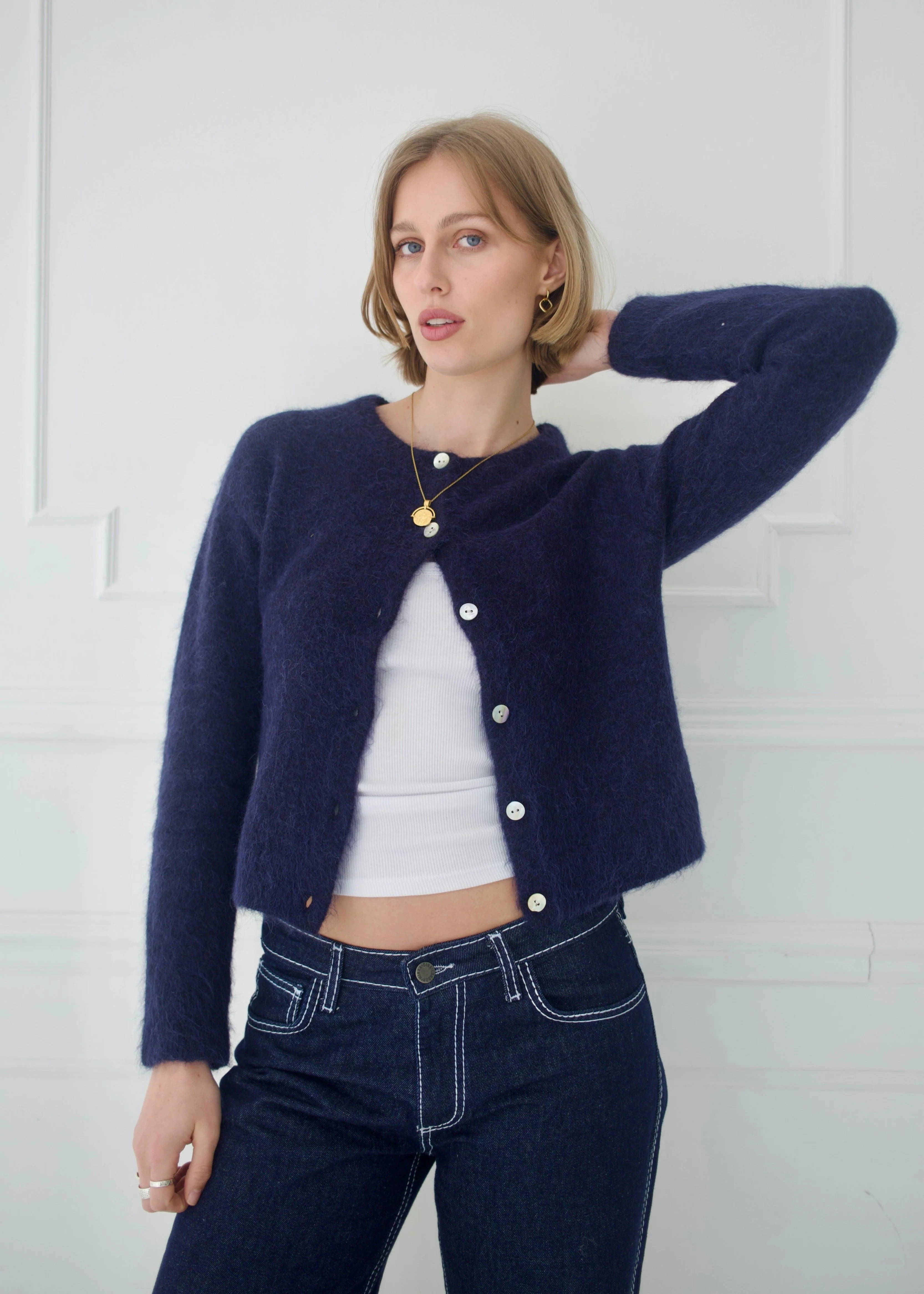 Elsa Cardigan - Navy - Image 8