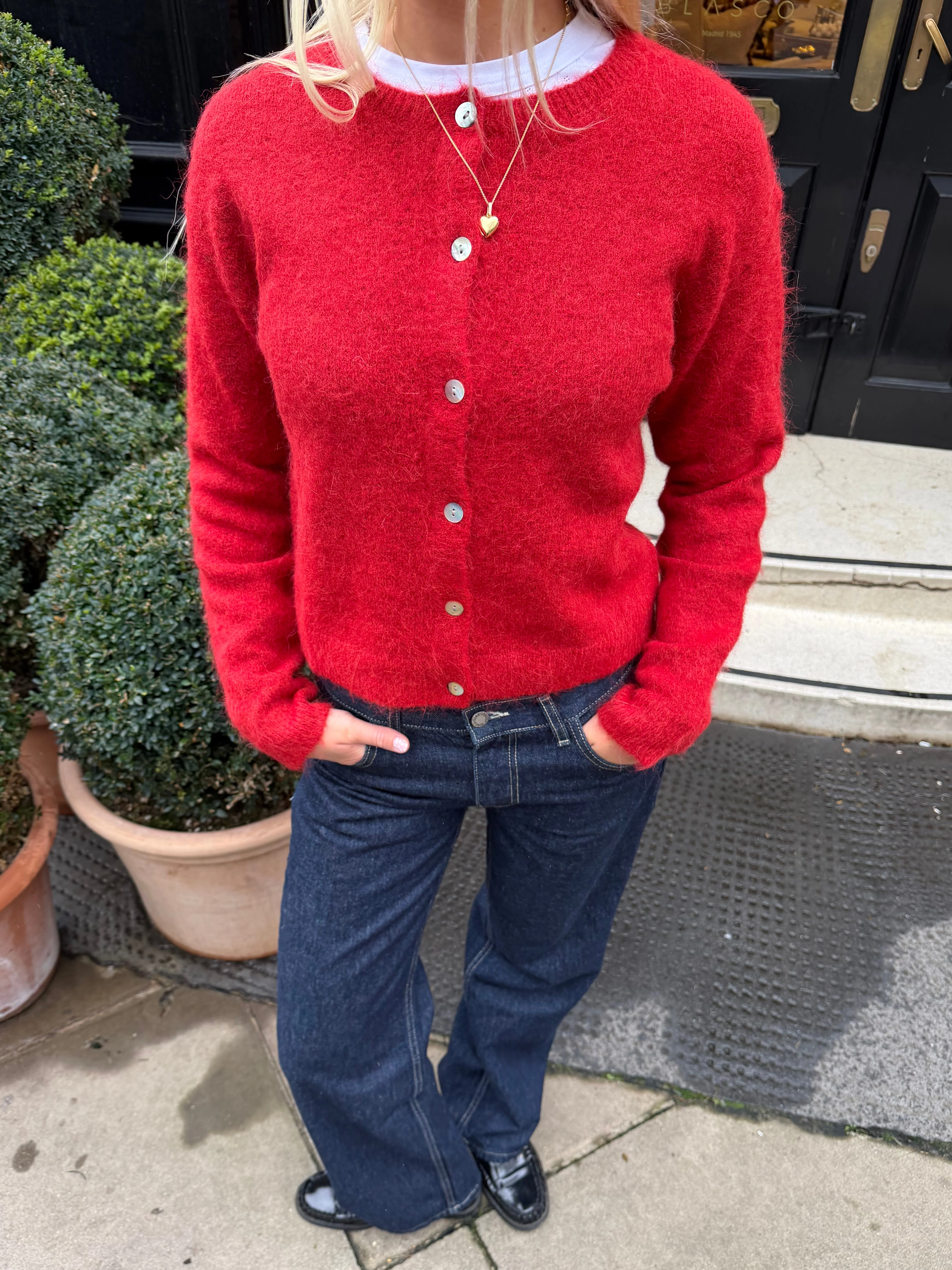 Elsa Cardigan - Red - Image 4