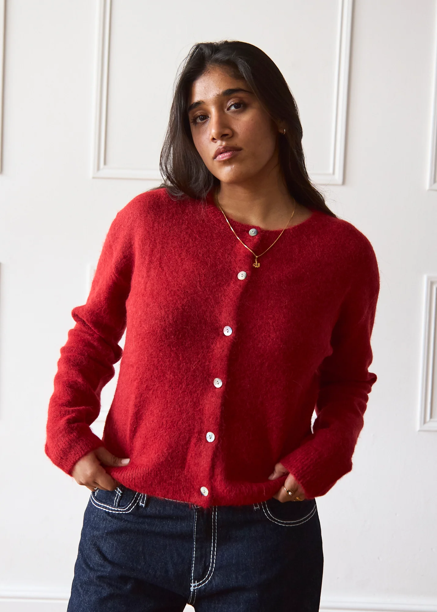 Elsa Cardigan - Red - Image 8