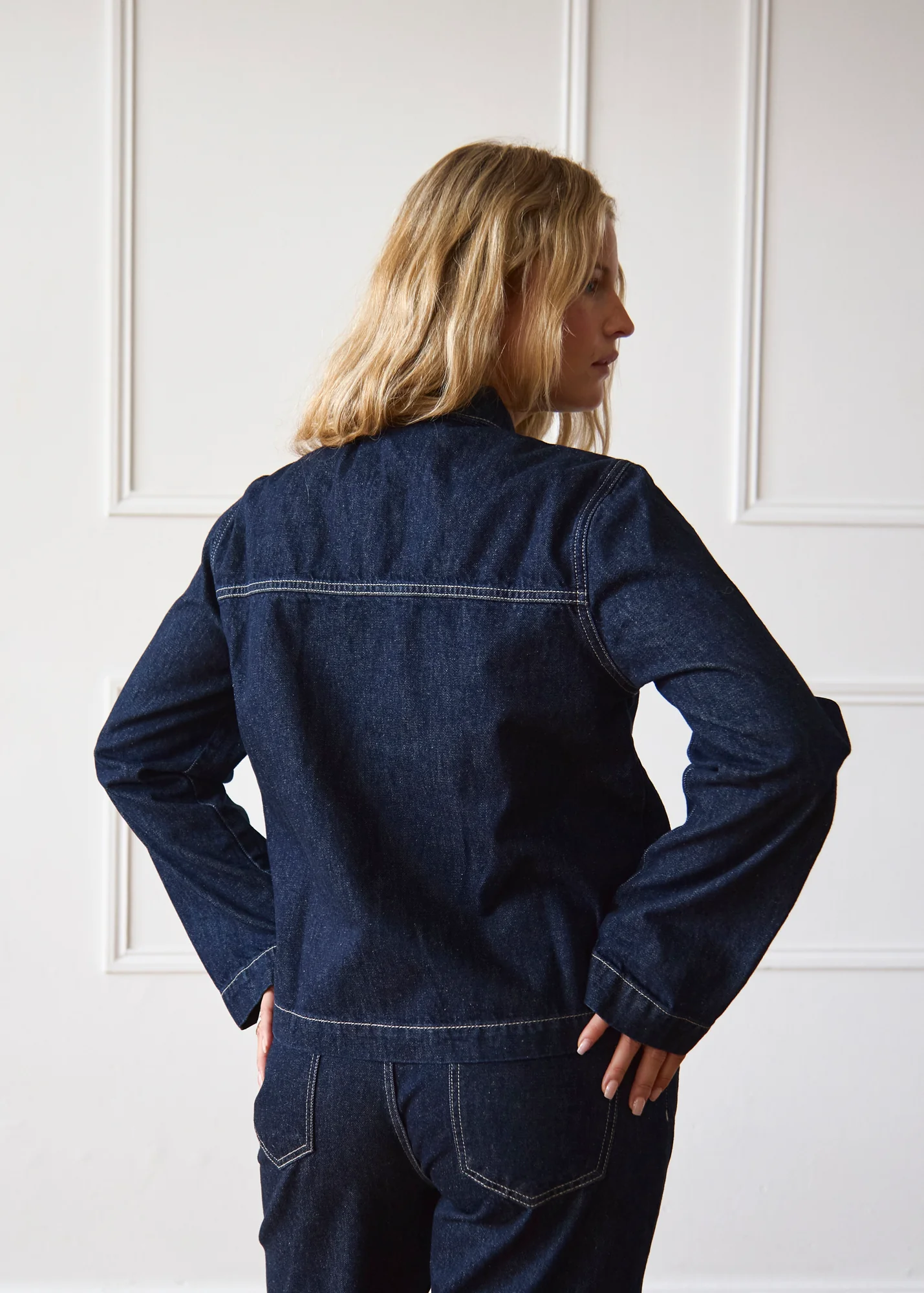 Hani Jacket - Dark Wash - Image 11