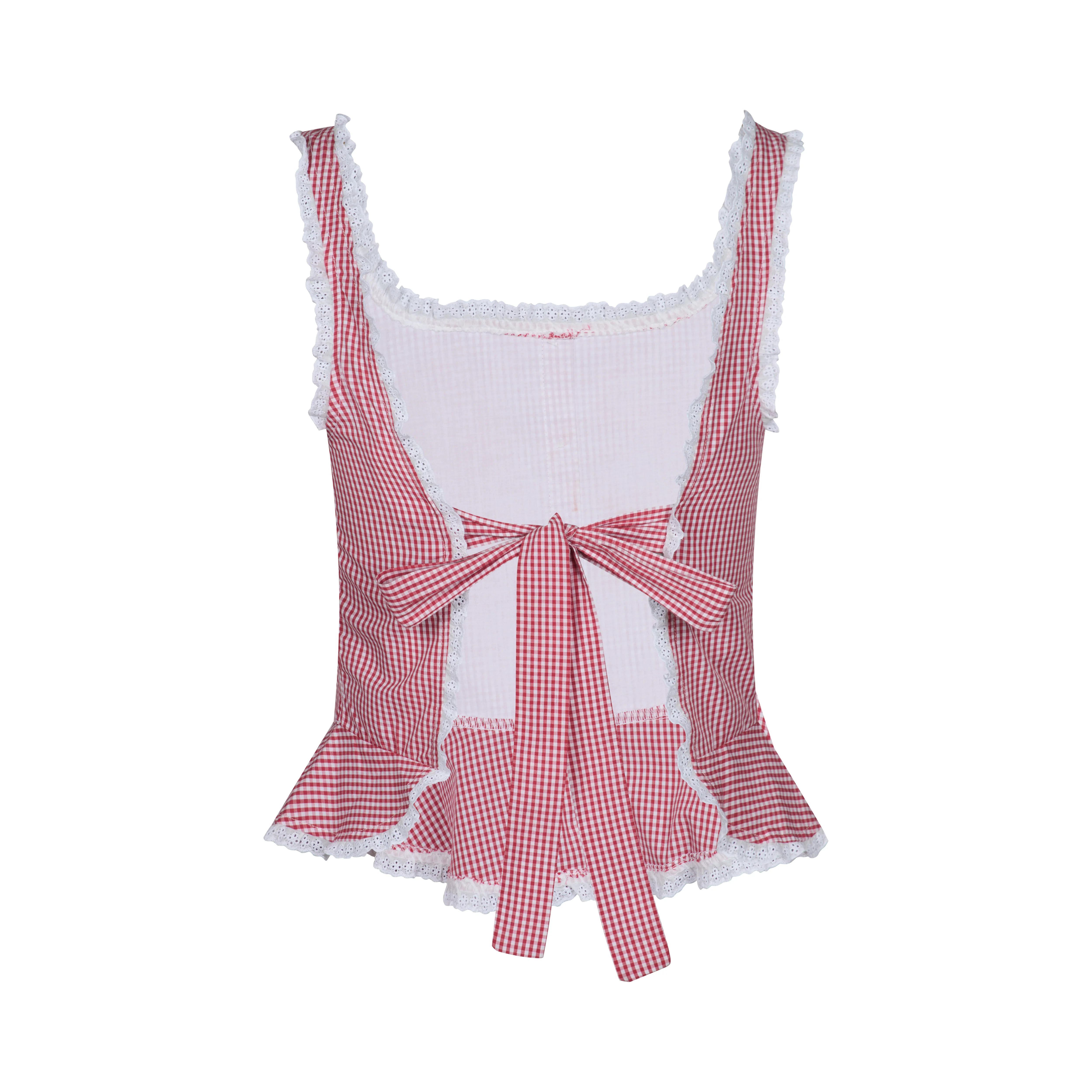 Lola Top - Red Gingham - Image 12