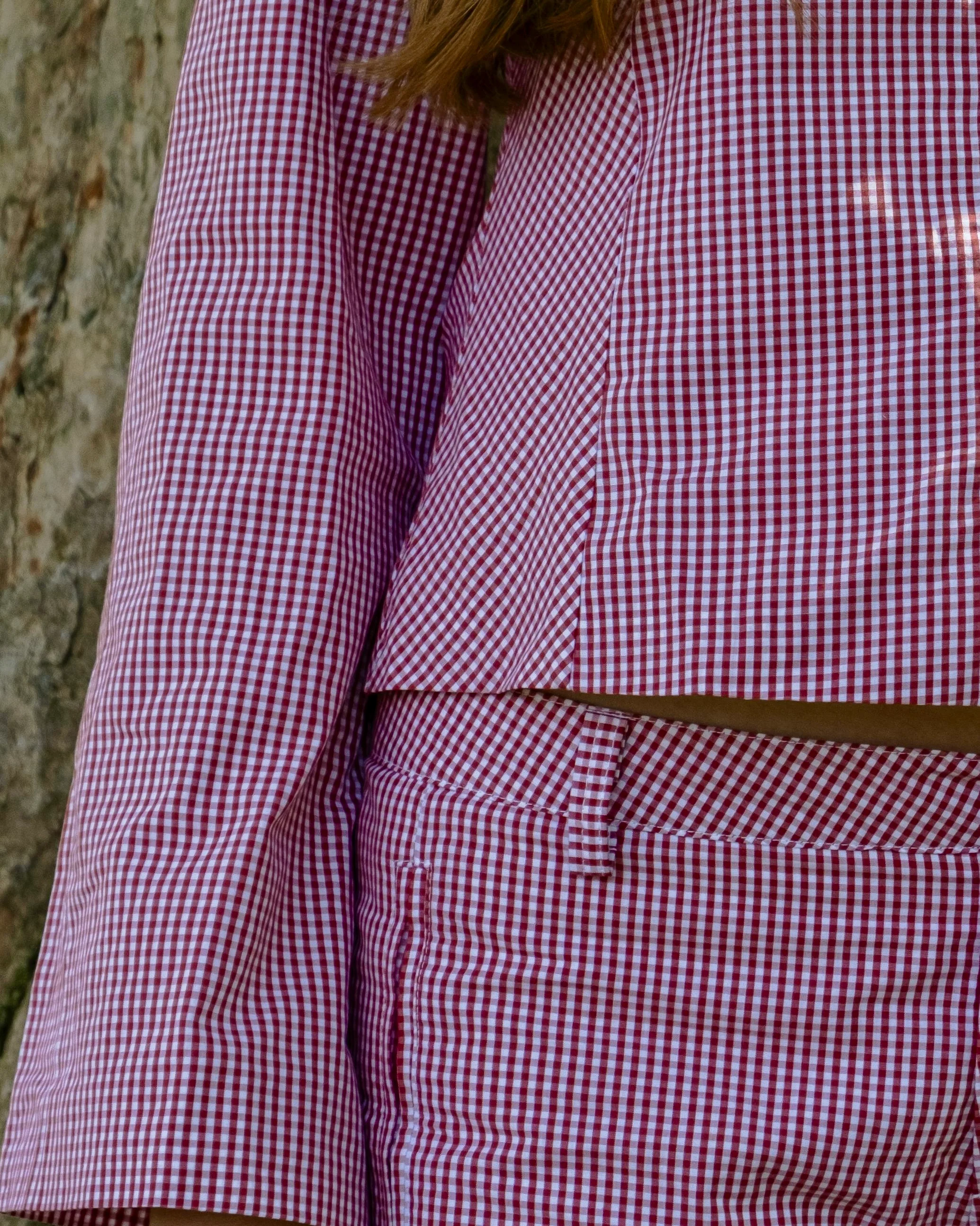 The Polly Jacket - Red Gingham - Image 13